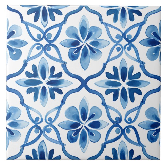 Majolica,azulejos azuis,azulejos Sicilianos,Azulej (Frente)