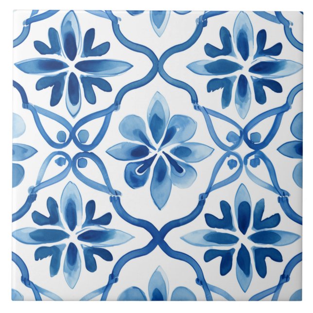 Majolica,azulejos azuis,azulejos Sicilianos,Azulej (Frente)