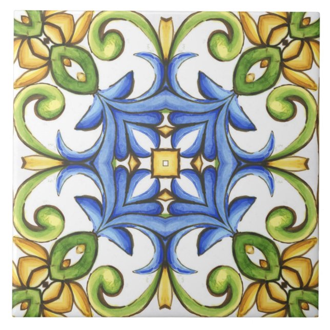Majolica,azulejos do Mediterrâneo (Frente)