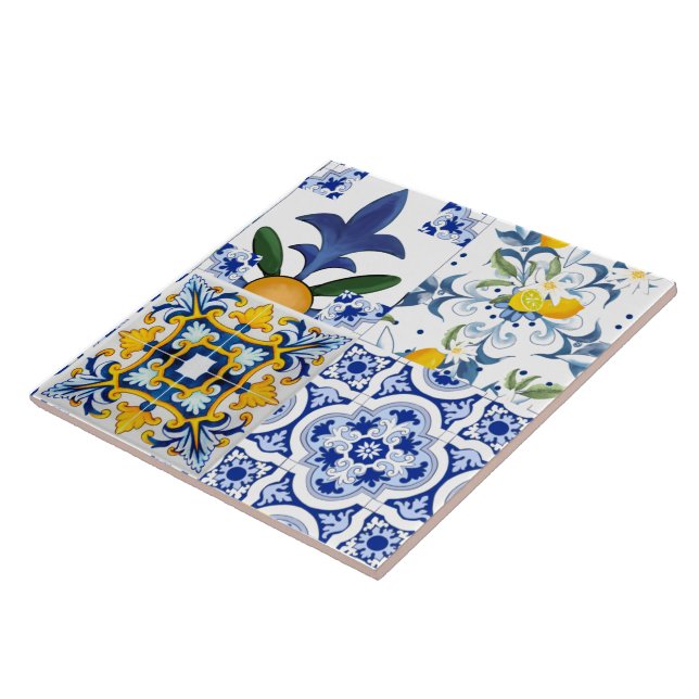 Majolica,citrinos,azulejos mediterrânicos (Lateral)
