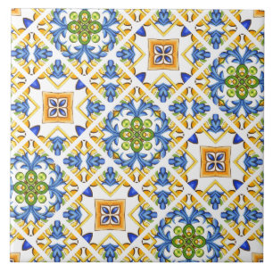 Majolica,limão,azulejos Sicilianos,Azulejo cerâmic