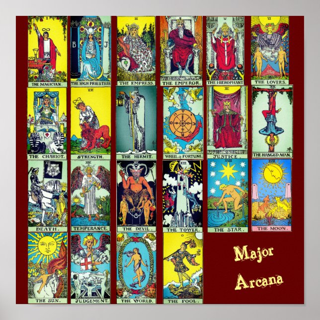 Major Arcana Tarot Poster (Frente)
