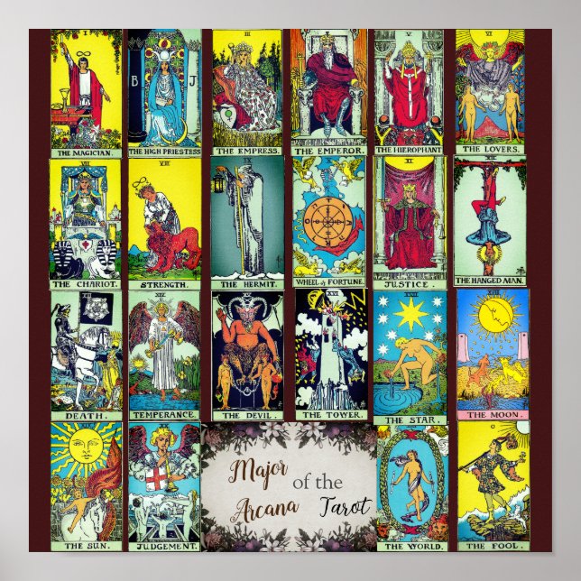 Major Arcana Tarot Poster (Frente)