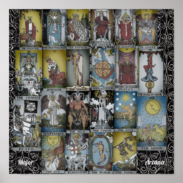 Major Arcana Tarot Sux Poster (Frente)