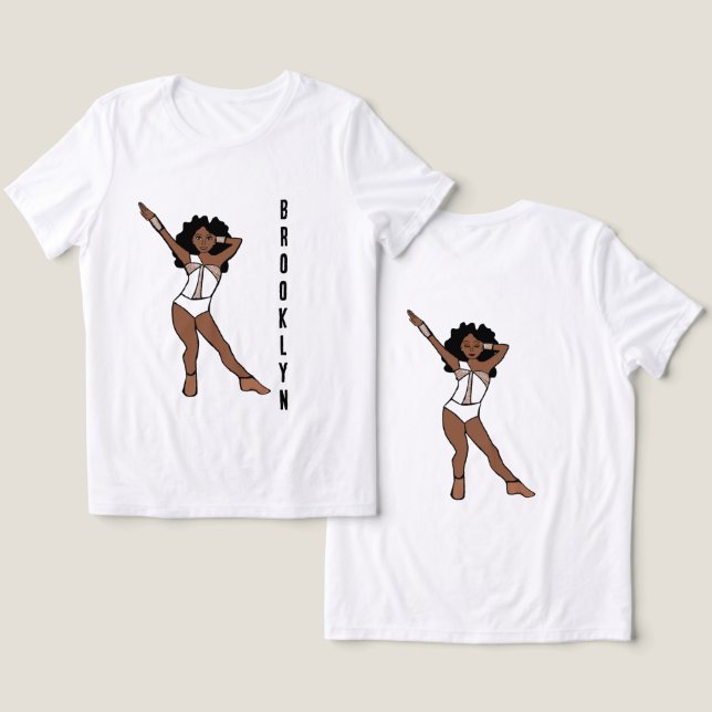 Majorette/Dançarina Pedras Brancas A (Design Frente e Verso)
