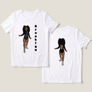 Majorette/ Dançarina Tee Black Silver Tiger A