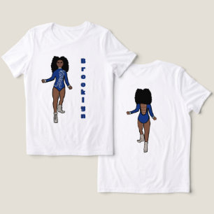 Majorette/ Dançarina Tee Blue Silver Tiger A