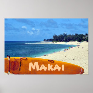 Makai em direção ao Poster do mar