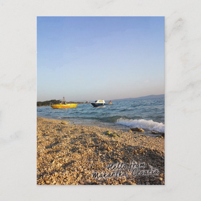 Makarska, cartão postal da cidade da Croácia (Frente)