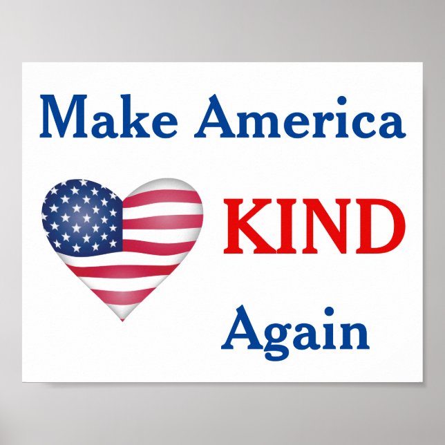 Make America Kind Again Demonstration Poster (Frente)