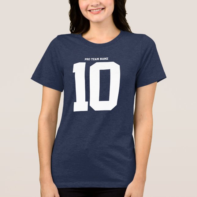 Make Your Own Football Jersey - Name & Number Tee (Frente)