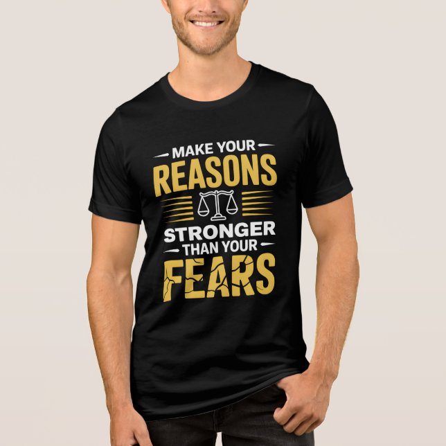 MAKE YOUR REASONS STRONGER THAN YOUR FEARS  (Frente)