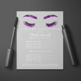 Makeup Artist Beauty Salon Flyer SPA Cinza