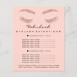 Makeup Artist Beauty Salon Flyer SPA Preços da Ros