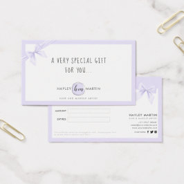 Makeup Artist Beauty Salon Gift Certificados