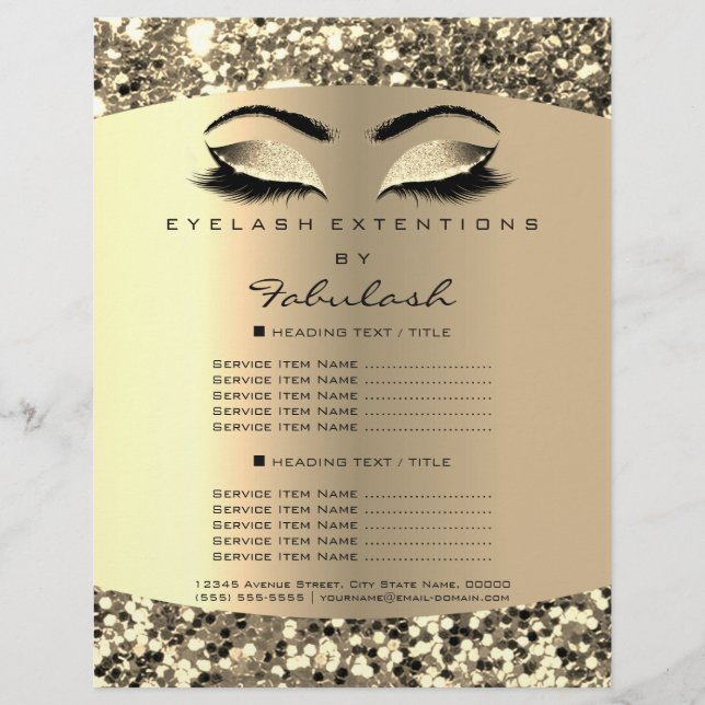 Makeup Artist Beauty Salon Luxury Flyer Price (Frente)