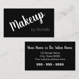 Makeup Artist Black Cartão de visita