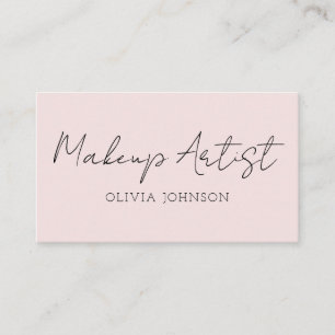 Makeup Artist Cartões de visitas Script de assin