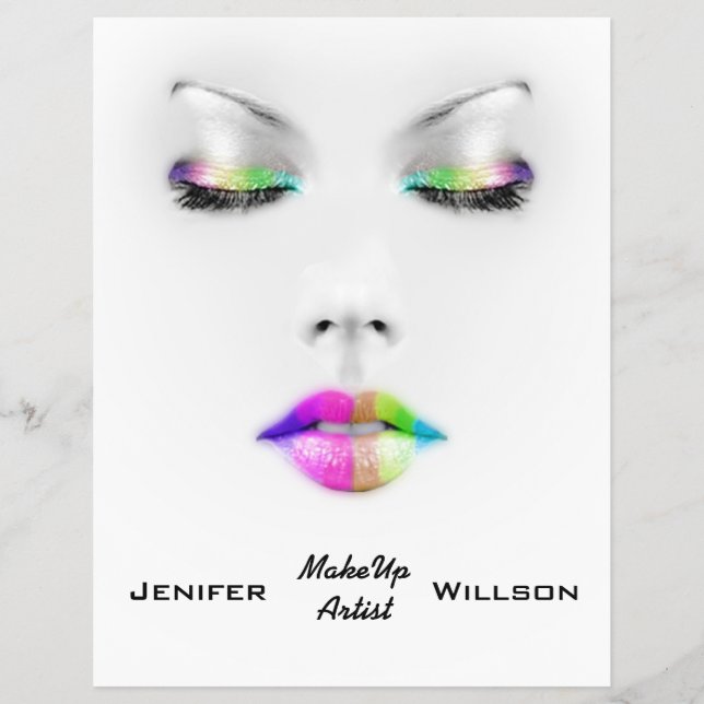 Makeup Artist Discount Offer Flyer (Frente)