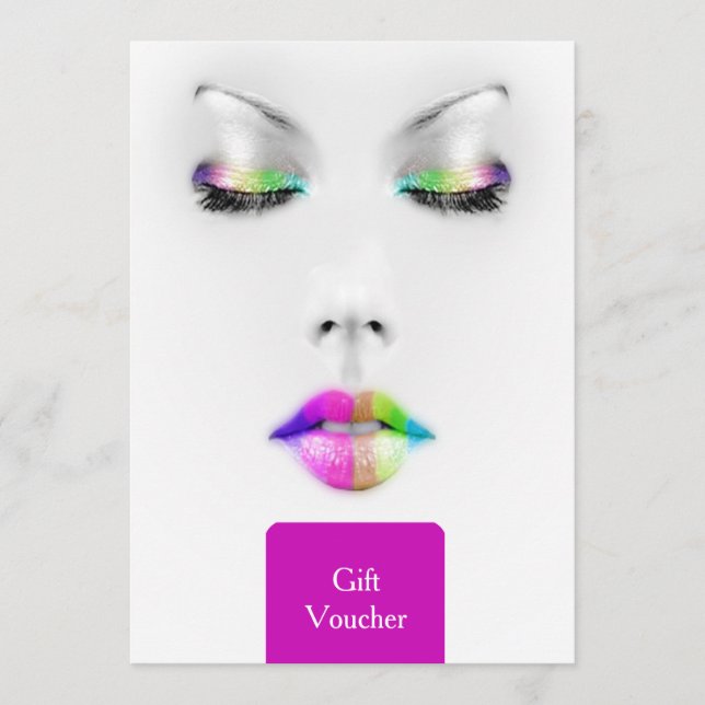Makeup Artist Gift Voucher (Frente)