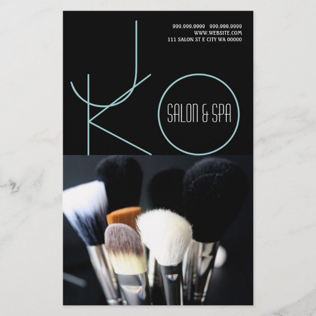 Makeup Artist Salon Spa Unhas Hair Flyer Menu (Frente)
