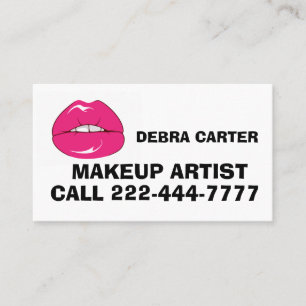 MAKEUP ARTISTA LIPSTICK CARTÃO DE VISITA PERSONALI