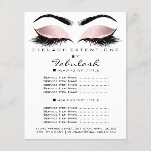 Makeup Beauty White Rose Flyer Browter Lash