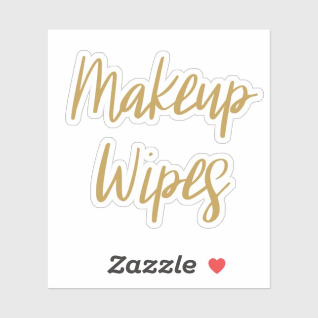 Makeup Limpa o adesivo de armazenamento (Folha)