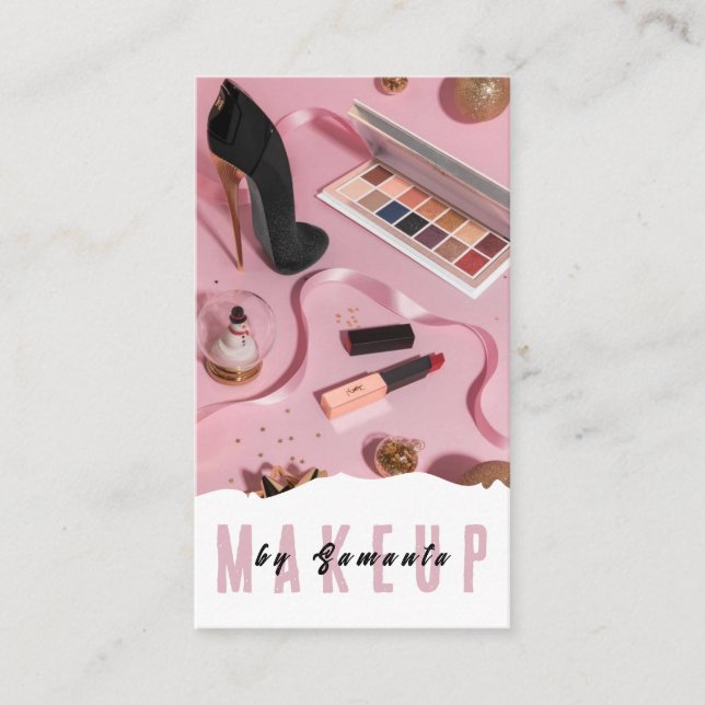 Makeup PMU Microblading Henna Salon Cartão de visi (Frente)