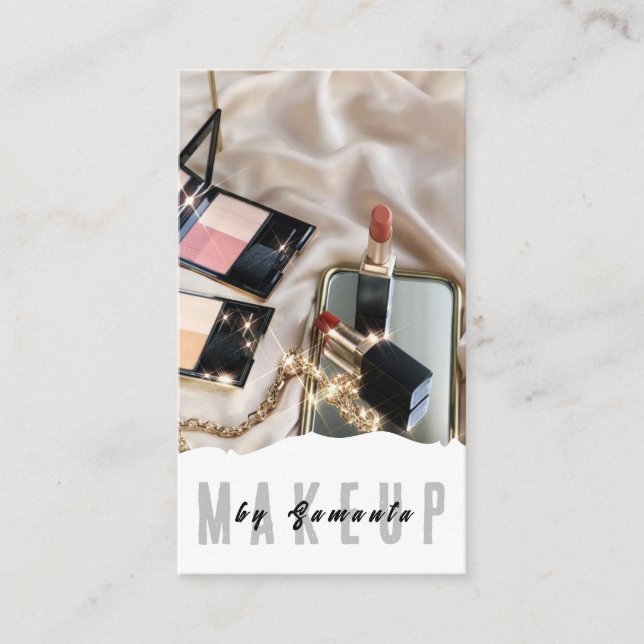 Makeup PMU Microblading Henna Salon Cartão de visi (Frente)