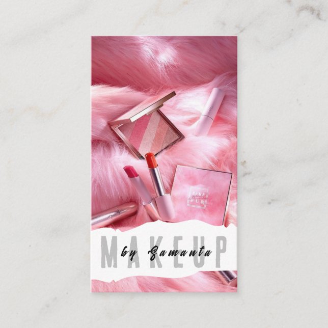 Makeup PMU Microblading Henna Salon Cartão de visi (Frente)