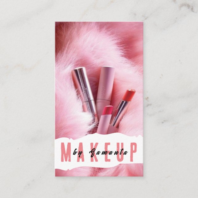 Makeup PMU Microblading Henna Salon Cartão de visi (Frente)