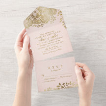 Mal dourado borrão elegante vintage lace casamento