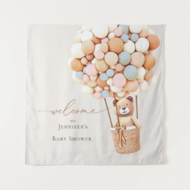 Mal podemos esperar! Tapeçaria de Chá de Bebê