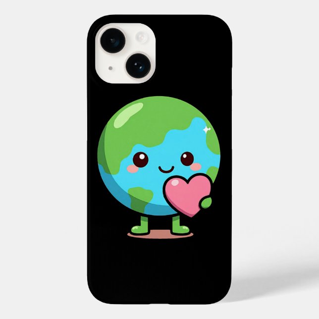 Mala de amor da Terra para o iPhone 14 Planeta Kaw (Verso)