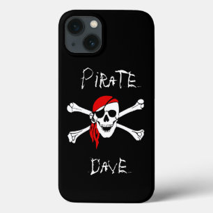 Mala de Cobrir iPhone do Crânio Pirata Preto Cross