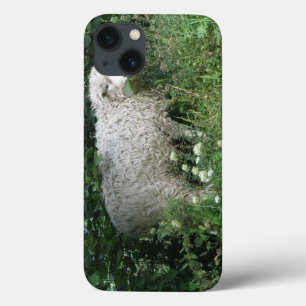 Mala de iPad de Ovelhas Flores Brancas e Bonitas