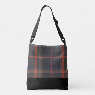 Mala de tote entre tartã e preto