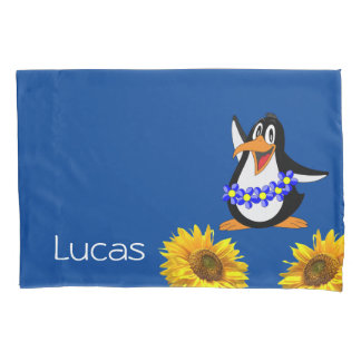 Mala de Travesseiro de girassol, pinguim floral
