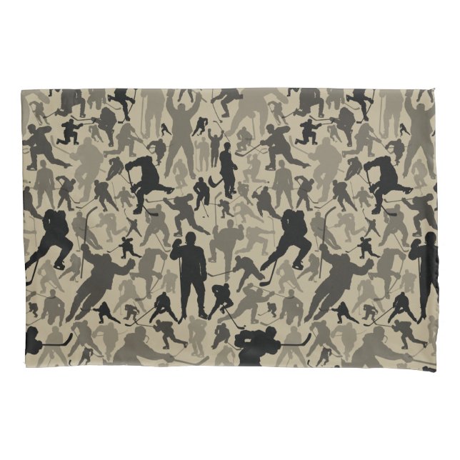 Mala de Travesseiro de padrão do jogador de hóquei (Frente)