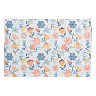 Mala de Travesseiro de Padrão Floral Reprodutivo