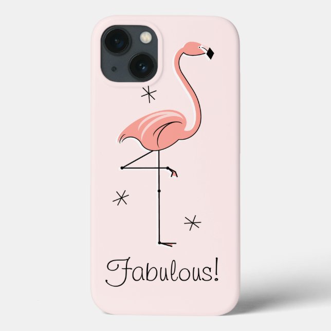 Mala 'Fabulosa!' iPad Flamingo Rosa (Verso)