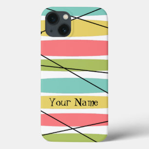 Mala iPad do Dazzle Stripe 'Name'