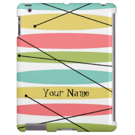 Mala iPad do Dazzle Stripe 'Name'