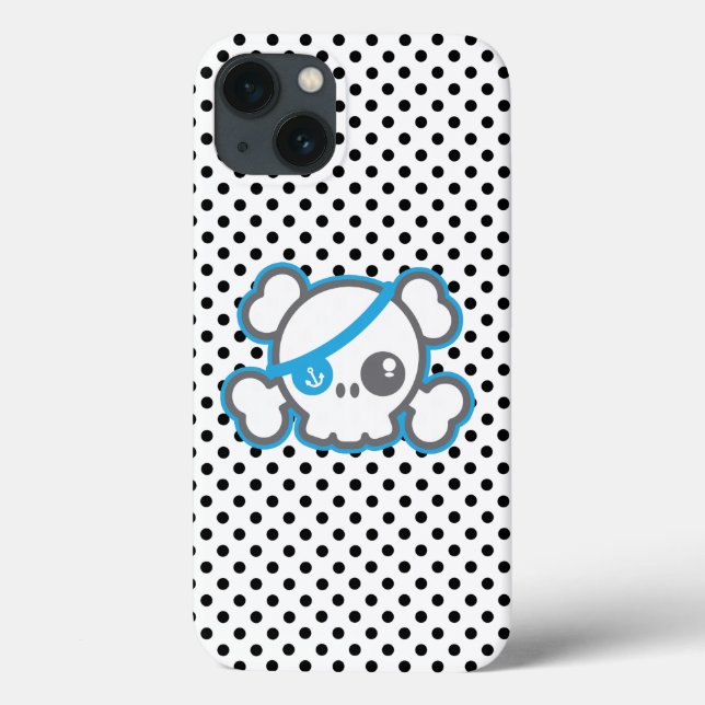 Mala iPad do Skull Pirate Kawaii (Verso)