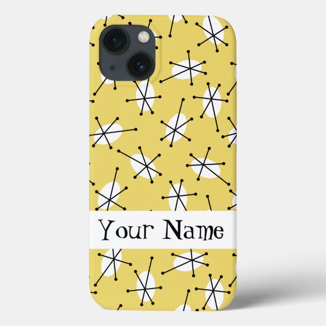 Mala iPad 'Name' Amarelo Dazzle Multi-Yellow (Verso)