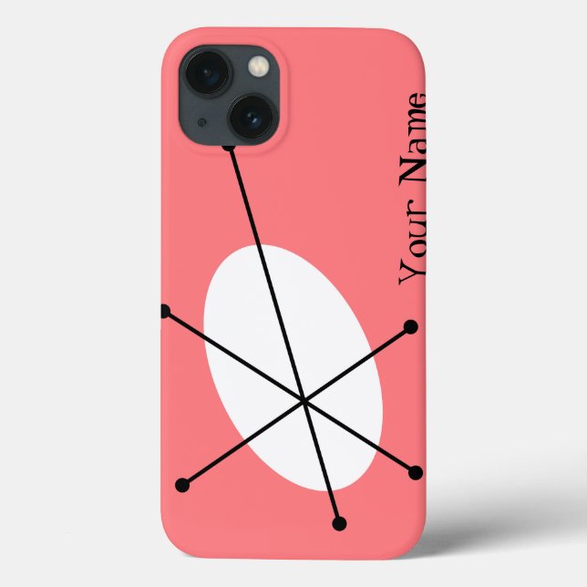 Mala iPad 'Seu Nome' Rosa Dazzle (Verso)