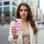 Mala Mínima Mínima Moderna Rosa Girly<br><div class="desc">Menina rosa moderna Monograma inicial Mínimo Monograma Caso iPhone monograma iniciais presentes mínimos de best-seller moderno para seu aniversário de natal iPhone contemporâneo Case</div>