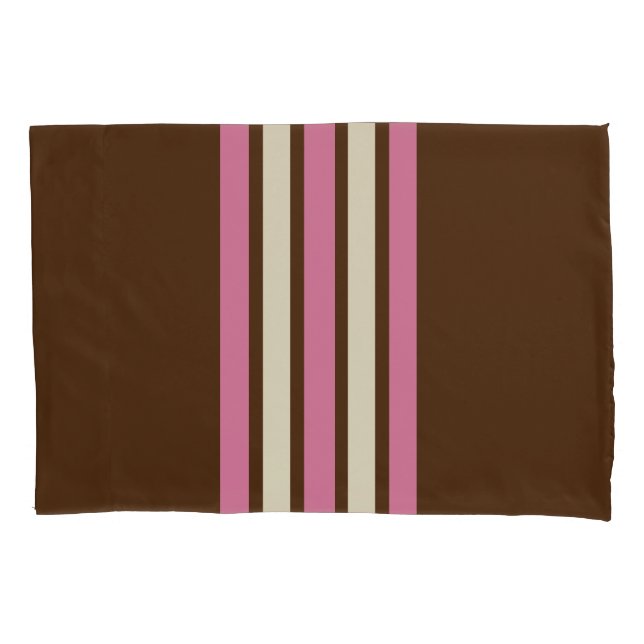 Mala napolitana (Castanho, Rosa e Creme) (Frente)