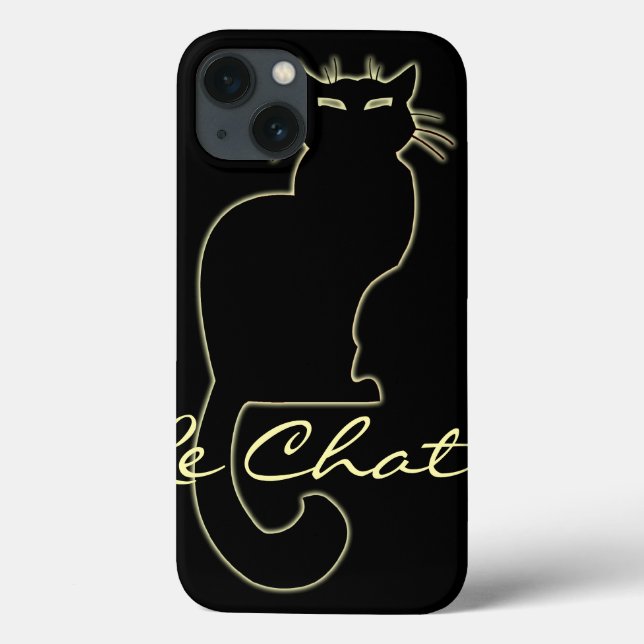 Mala Preta do Gato iPad Cat Lover Le Chat iPad (Verso)
